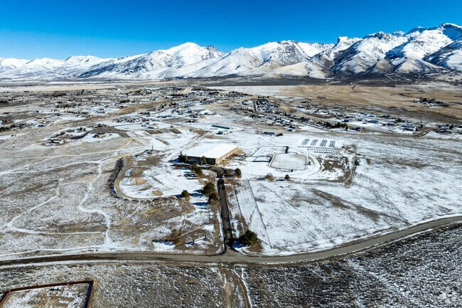 Spring Creek is surrounded by the Ruby Mountains.