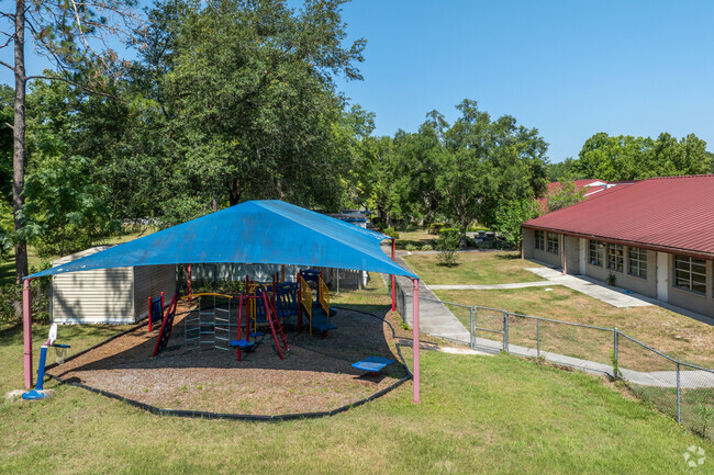 Students enjoy the playground at W.W. Irby Elementary School.
