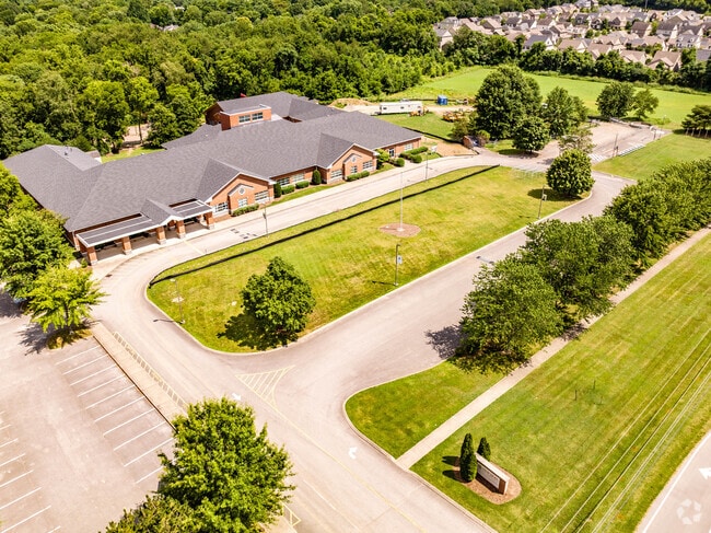 Aerial view of New Hope Academy in Downtown Franklin.