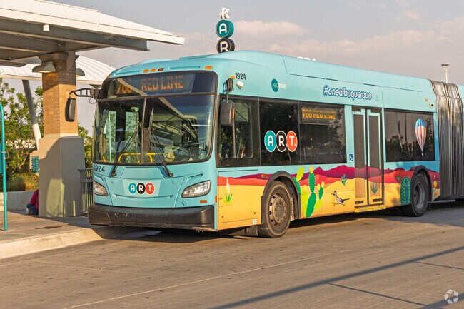 ART buses serve the Albuquerque neighborhoods.