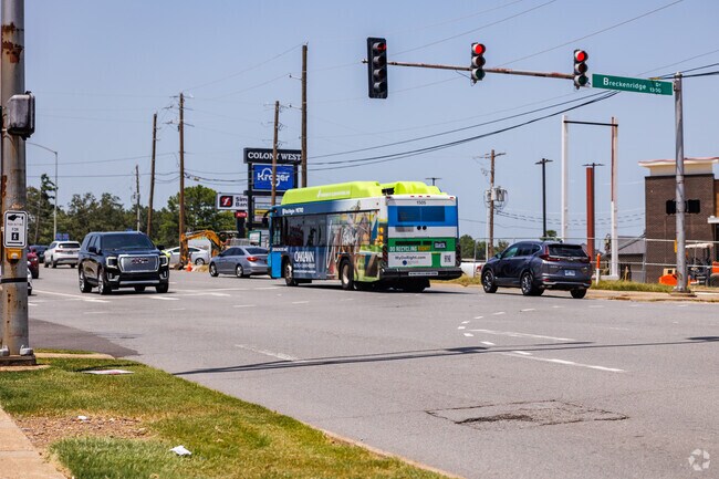 The Rock Metro buses run regularly up and down Rodney Parnham Road in Reservoir.