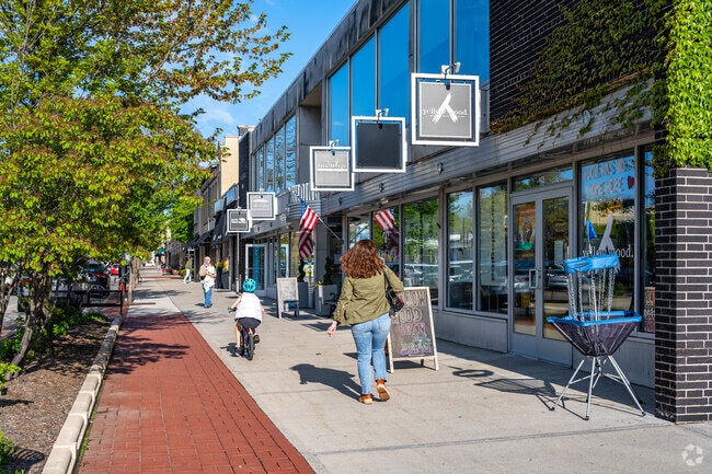 Store fronts in Whitefish Bay ready to be explored.