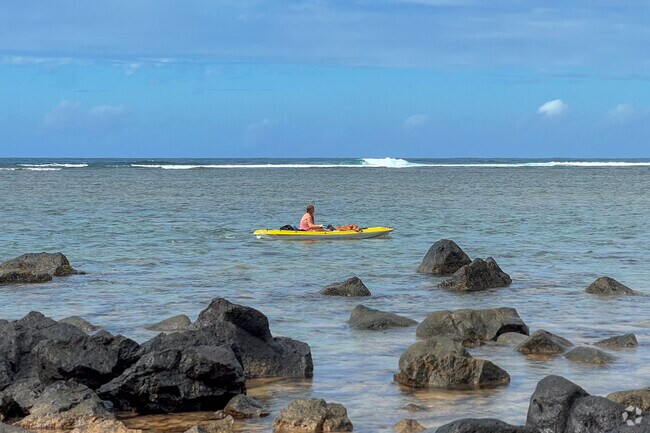 Princeville residents enjoy water activities, such as kayaking and snorkeling.