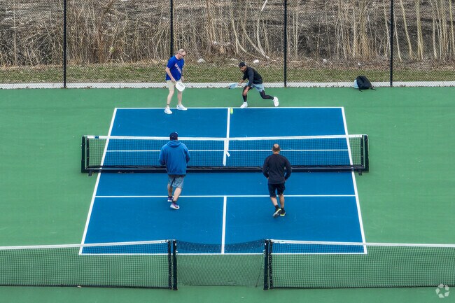 Join the pickleball hype at the Rogers Park athletic courts.