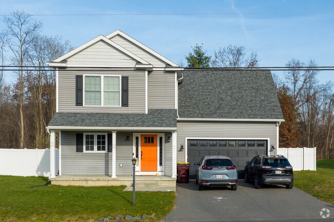 Many homes in South Troy have two-car garages and porches.