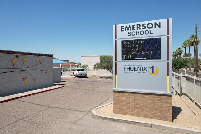 Emerson Elementary School is part of the Phoenix Elementary School District.