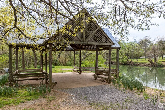 Peaceful Covered Area on the Little River in Rockford, TN