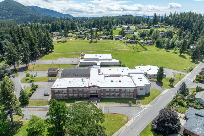 Fairhaven Middle School aerial view.