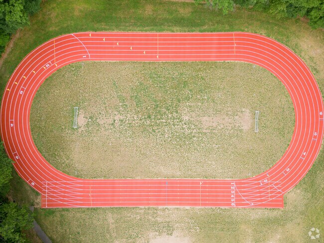 The Pashley Elementary School track is one of the beautiful aspects of this school.