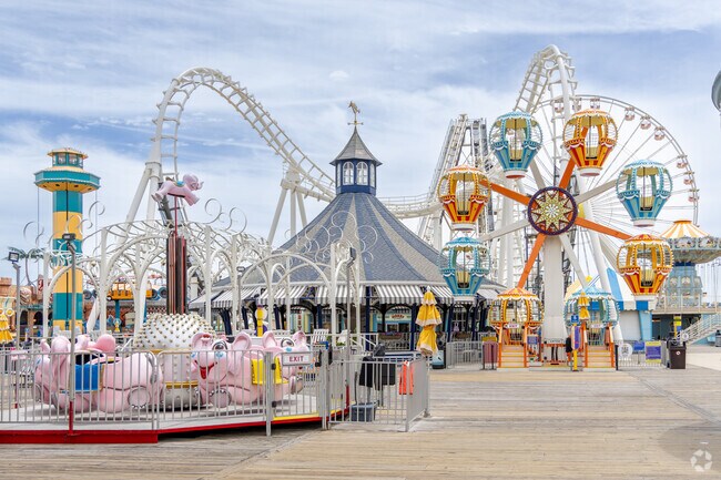 The Boardwalk at Morey's Pier has a full waterpark and plenty of rides to enjoy in The Wildwoods.
