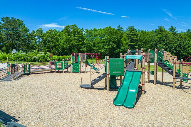 Village Elementary School playground offers equipment for all ages.