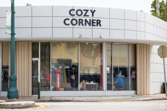 Cozy Corner offers a relaxed setting for coffee and conversation.
