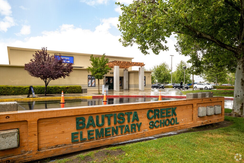 Large Trees Stand in Front of Bautista Creek Elementary in Valle Vista