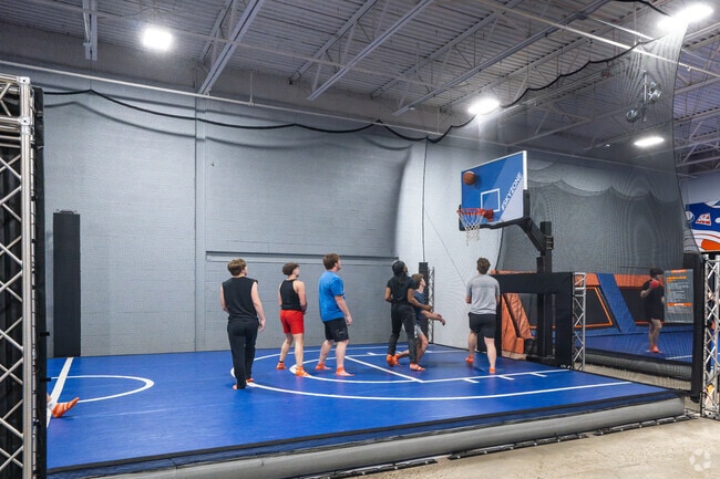 Trampoline basketball is one of the highlights at Sky Zone in Okolona.
