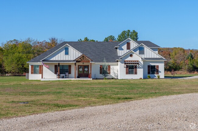 Contemporary homes are scattered throughout Brushy.