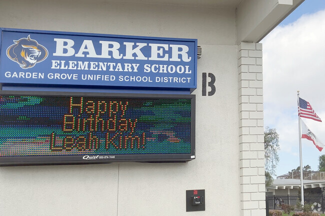 Barker Elementary has Science after school programs in West Garden Grove.