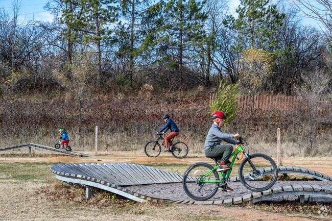 Woodbury bikers enjoy the obstacles at the Carve Lake Bike Park.
