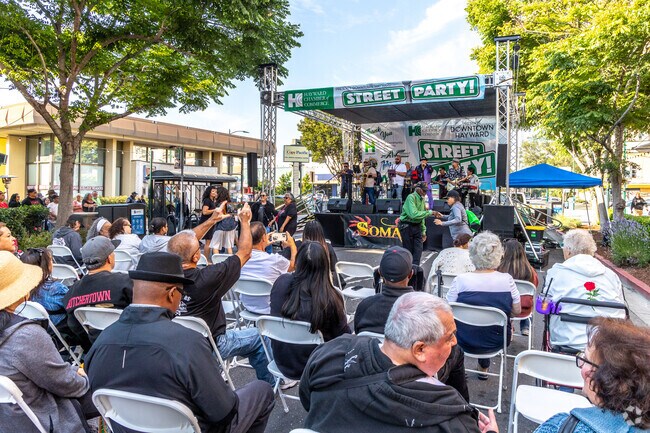 Always great bands are invited for the Downtown Hayward Street Party.