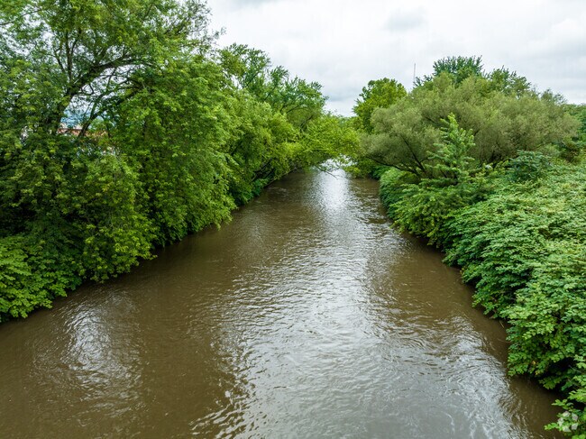 The calming Lackawanna River runs along the Pine Brook neighborhood.
