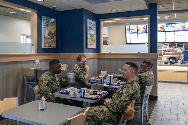 There are many service members living in Myrtle Grove since it's so close to bases.