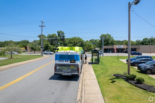 Public transportation is widely available throughout the Levy neighborhood.