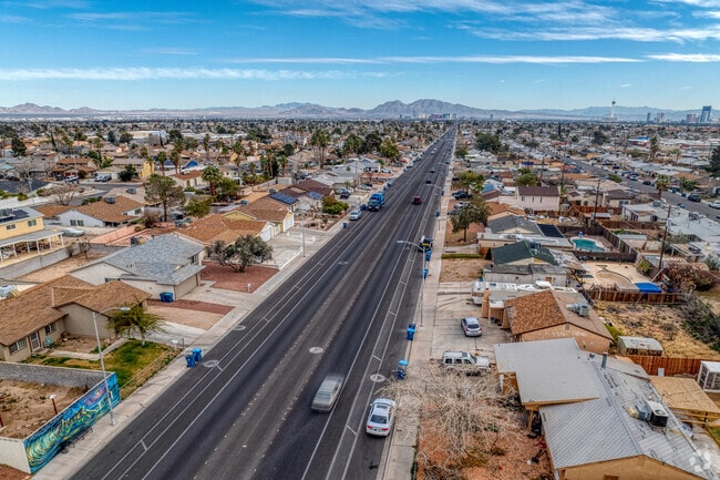 Alta Dr. views towards Downtown Las Vegas.