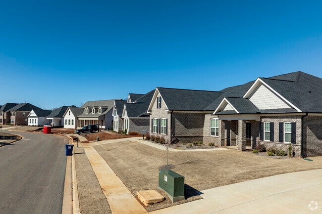 Many of the new construction homes in Whitesburg are built in close proximity to each other.