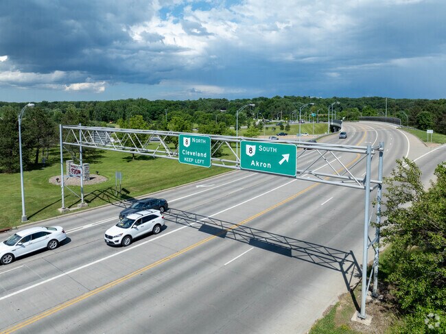 Mud Brook residents can access Cleveland and Akron from Rt. 8.