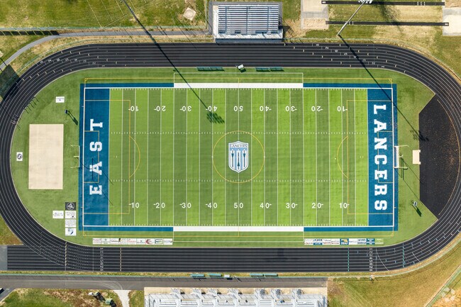 Belleville East High School is home to the Lancers football team in Belleville IL.