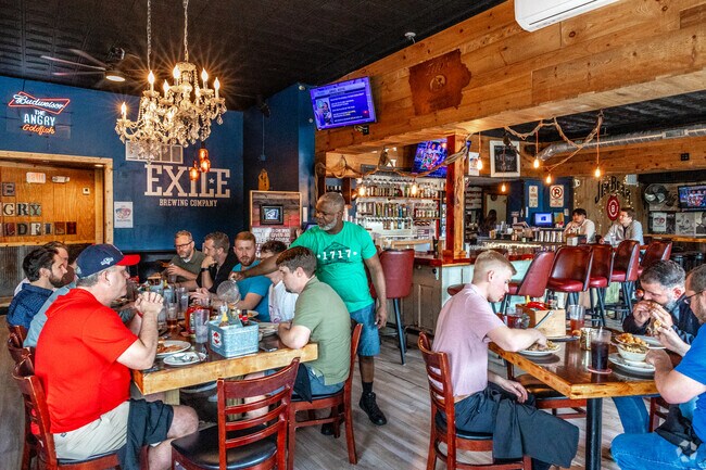 The Tuesday burger and a pint special draws crowds to Angry Goldfish on SW 9th.