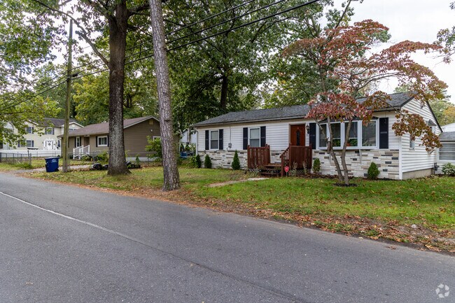 Tree-lined streets with homes set back are a common sight in Pemberton Township.