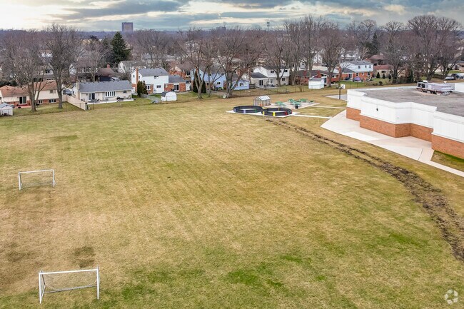 Athletic fields at Forest Elementary School.