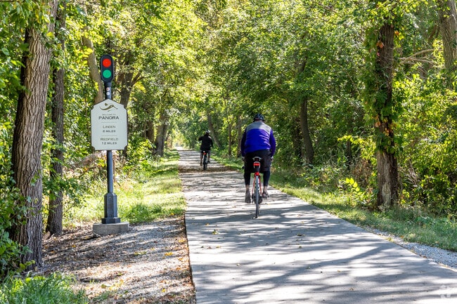 The Raccoon River Valley Trail runs through the heart of Panora.