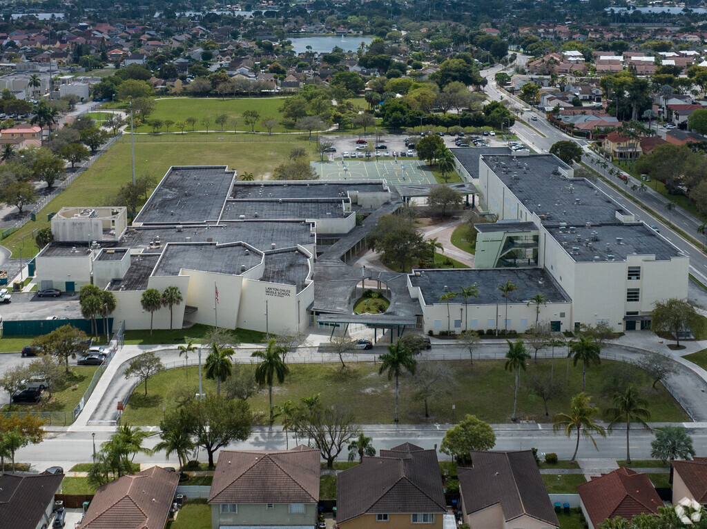 Lawton Chiles Middle School aerial view