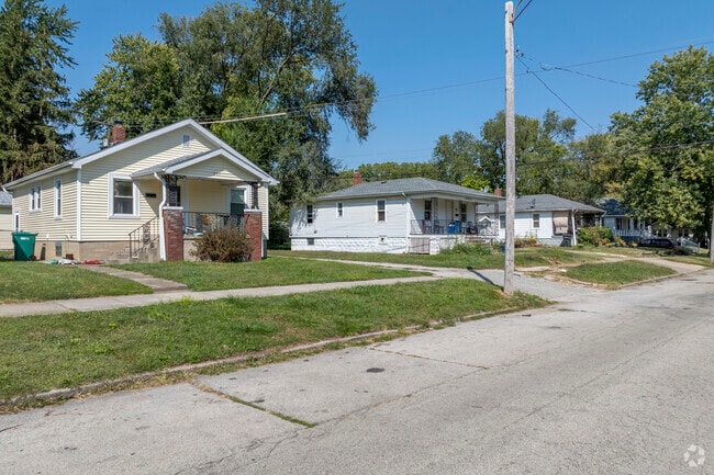 Homes in Lions Park sit on full-sized lots with yards and room for garages.