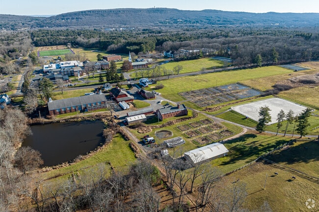 Ethel Walker School has a large rural campus where equestrians have plenty of space to ride.