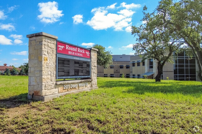 Round Rock High School excels in academics, athletics, and arts programs.