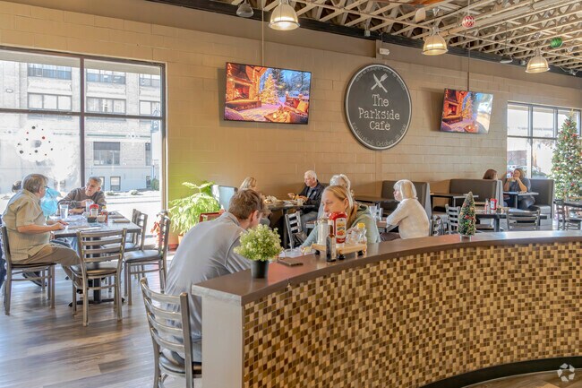 The Parkside Cafe serves breakfast and lunch to a local crowd everyday in Bristol.