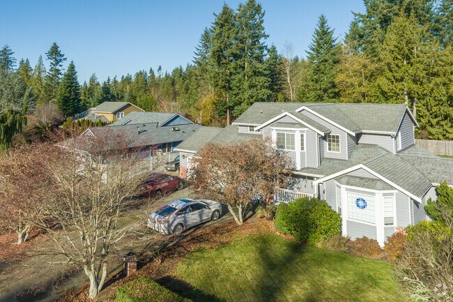 Contemporary craftsman sit on residential streets in Kayak.
