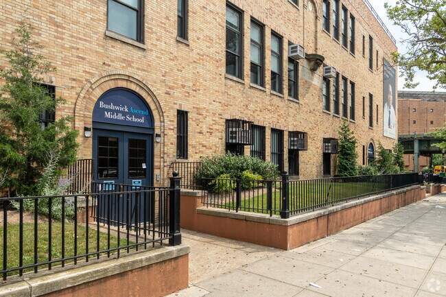 Additional entrance to Bushwick Ascend Middle School Charter School.