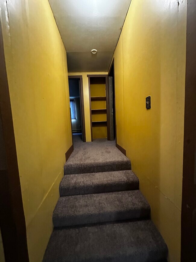 Hallway to bedrooms from 1st floor living room