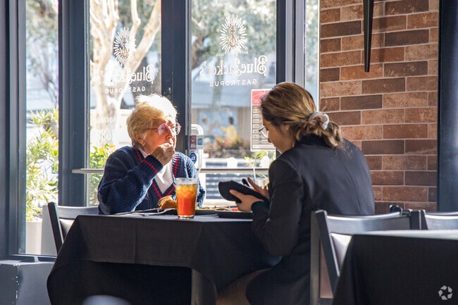 Residents satisfy their hunger at Blue Jacket's Gastropub in Baldwin Park.