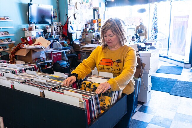 There's plenty of vinyl to sort through at Guestroom Records in Clifton.