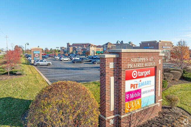 The Shoppes at Prairie Ridge is home to many major retailers.