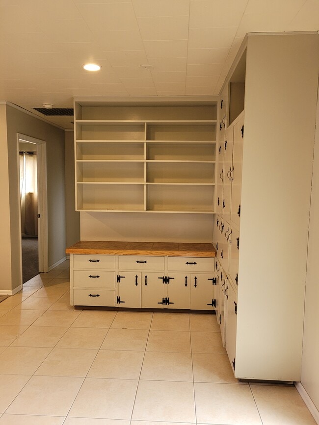 STORAGE CABINETS OFF REAR LIVING ROOM