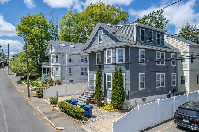 Homes along Indiana Terrace in Newton Upper Falls.