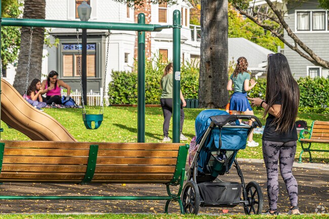 Central Park in Whittier has a playground, swing set, and plenty of space to stretch your legs.