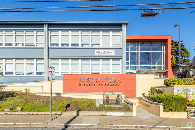 Ortega Elementary has a modern facade.