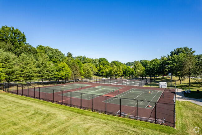 Keystone Oaks Middle School has tennis courts for after-school play.