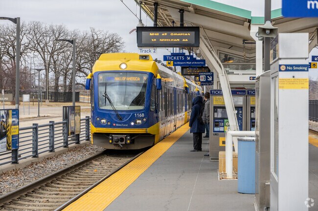 Just across the river from Mendota Heights you can catch the light rail to the Mall of America.